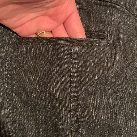 BEBE Dark Wash Denim Mini Jean Skirt With Pockets Women’s 10 - Picture 7 of 11